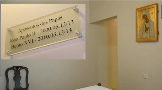 Ícone no quarto papal